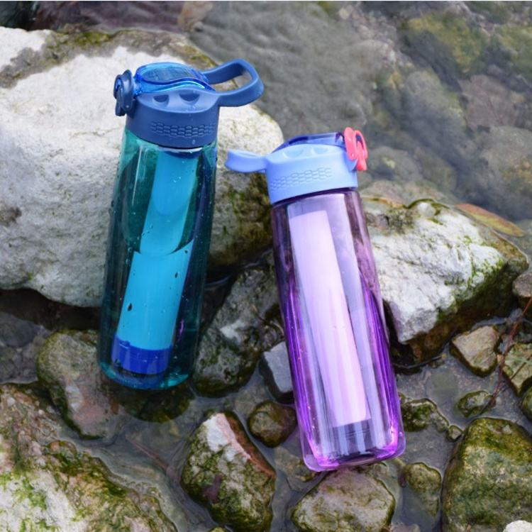 Hot Sale Sports Purifier Direct Drinking Portable Outdoor Carbon Filter Water Bottle