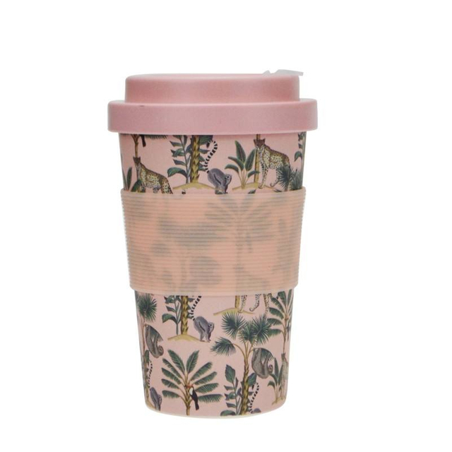 New Material RPP RPET PLA Bamboo Fiber 21oz Wholesale Custom Printed Reusable Bamboo Coffee Cup