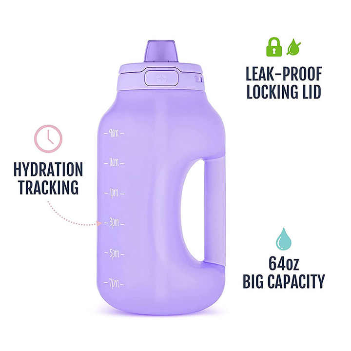 Health Drinking Garrafas Motivacionais Sports 2.2L Tritan Oem Custom Water Bottle Wide Mouth Sports Bottles