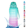 Garrafa De Agua 2 Litros Botellas De Agua 2Litros Leakproof 2 Liter Plastic Gym Fitness Water Bottle With Custom Logo