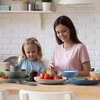 Rpet Plastic Bowl with Plate Is a Classic Design to Suit Your Vintage Kidtchen