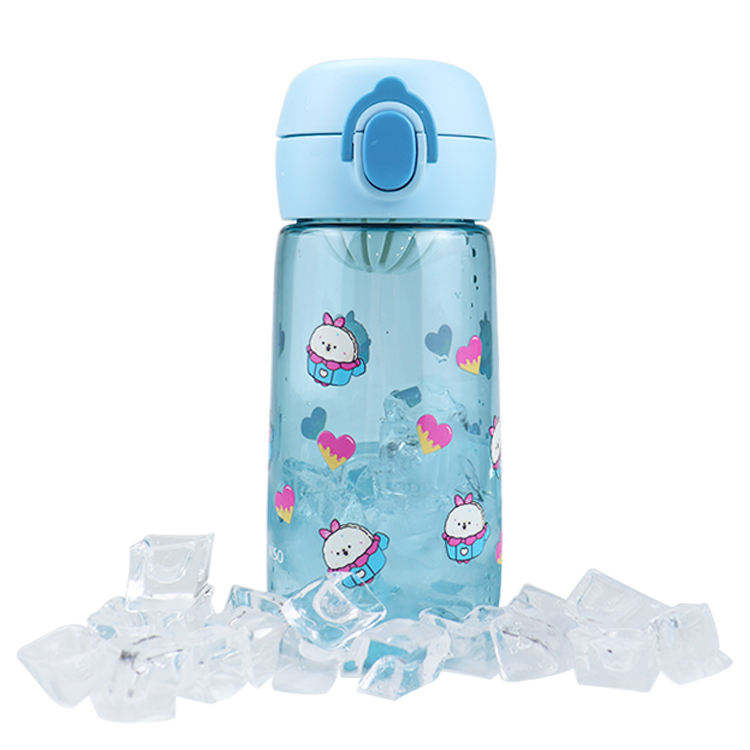 Wholesale 500Ml Cartoon Transparent Kids Water Bottle Direct Drinking Bpa Free Bottes With Lid Infuser