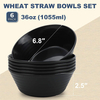 Reusable Cereal Soup Bowls Microwave and Dishwasher Safe BPA Free Lightweight RPET Bowl for Kitchen Oatmeal Bowls