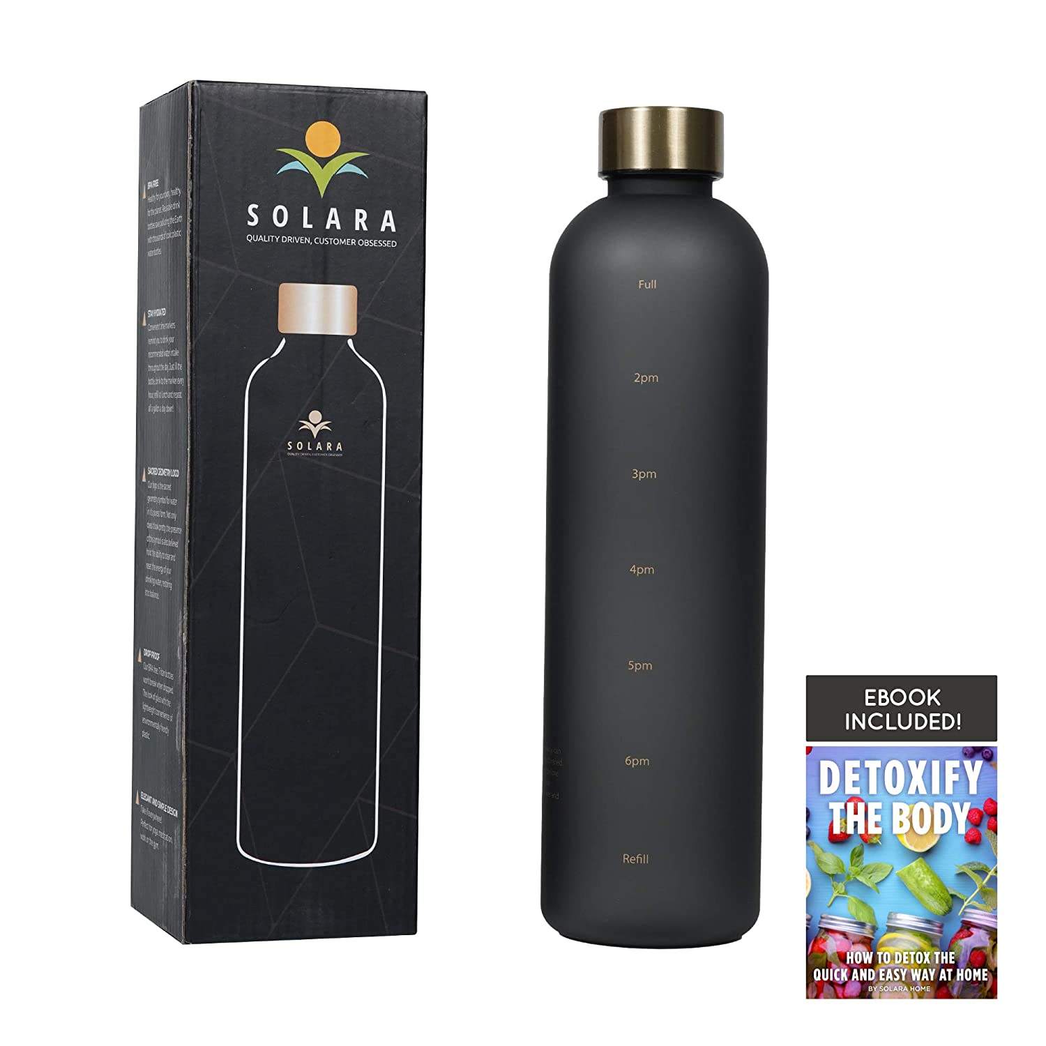 1000ML Hot Sell Drinking Bottle BPA Free Frosted Motivational Matte Tritan Plastic Sports Water Bottle With Time Marker