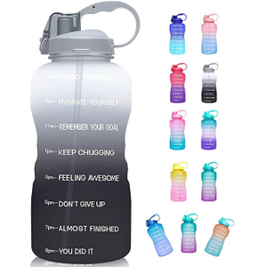 128OZ 3.78L square Leak-proof Gift Outdoor Sports clear BPA FREE Plastic Water Bottle Soft Plastic Water Bottle