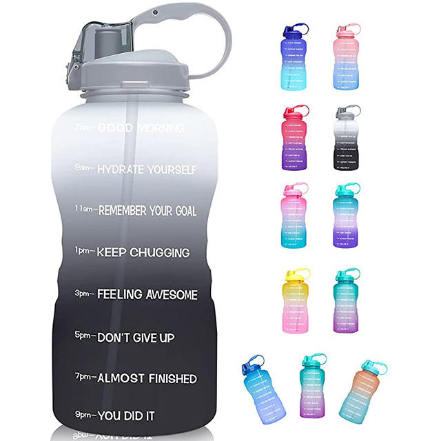 128OZ 3.78L square Leak-proof Gift Outdoor Sports clear BPA FREE Plastic Water Bottle Soft Plastic Water Bottle