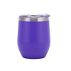 12oz High Quality Double Wall Insulated Custom Logo Stainless Steel Coffee Mugs Egg Shape Tumbler With Lid