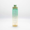 Leakproof Tritan BPA Free 1l Fitness Outdoor Sports Water Jug with Time Marker Large Plastic Motivational Water Bottle