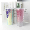 Spill Proof Designer Double Wall Coffee Pink Tumbler With Straw a Personalise Drinkware Tumblers