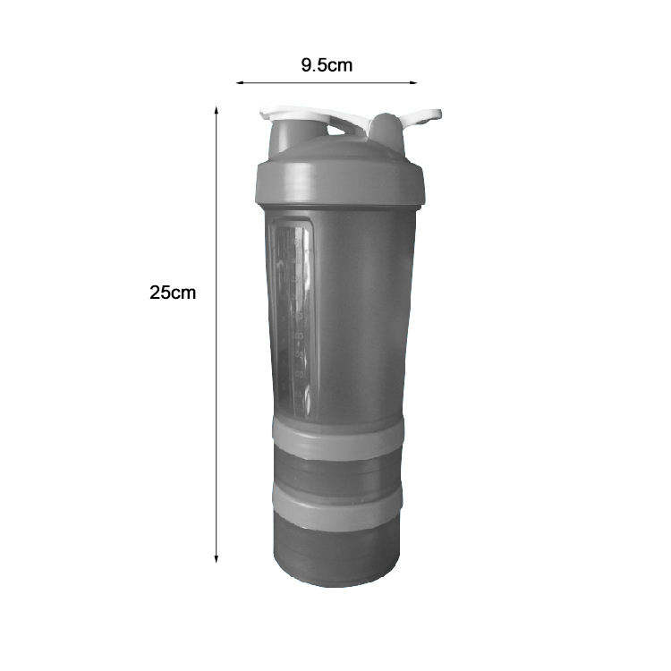 600Ml Direct Drinking Bpa Free Plastic Gym Protein Shaker Bottle Gym Bottles With Handle
