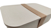 Reusable Custom Logo PLA PP Wheat Straw RPET Bento Box Bamboo Fiber Lunch Box with Silicone Band