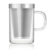 2023 New 500ml Tea Cup Fruit Cup High Borosilicate Glass BPA Free with Stainless Steel Filter Screen