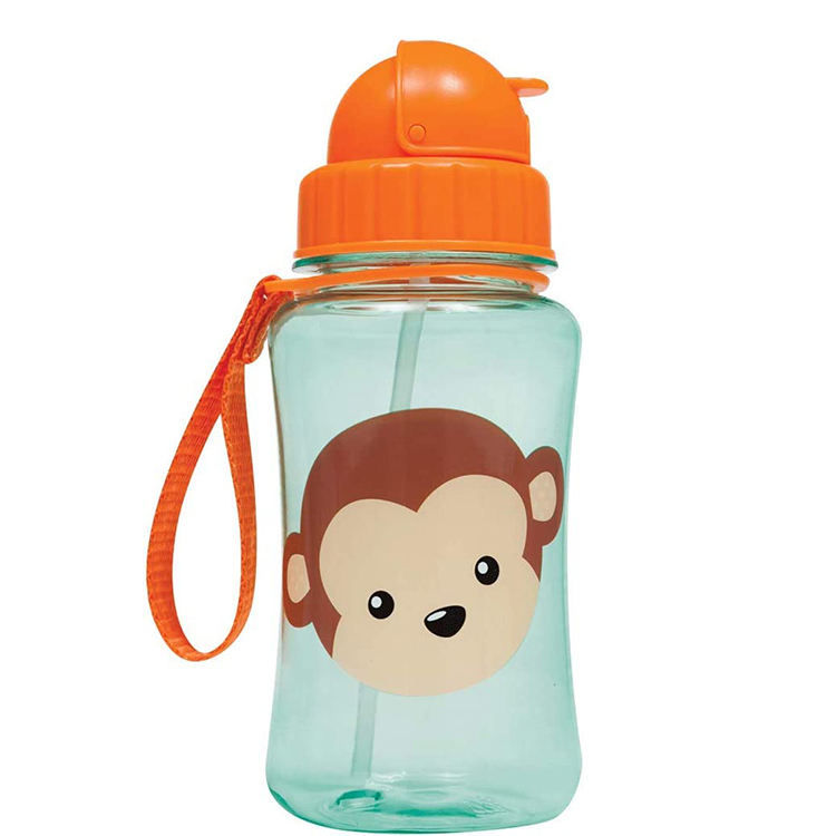 Custom Bpa Free 450Ml 16Oz Toddler Kids Plastic Drink Water Bottle With Cap