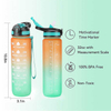Garrafinha De Agua Garrafa De Agua De 1 L Botella Plastico Wholesale Sports Motivational Water Bottle With Time 1 Liter
