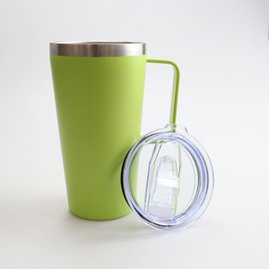 New Design 16oz Double Walled Stainless Steel Blank Sublimation Insulated Travel Coffee Tumbler Cup with Handle