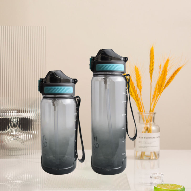 High Temperature Resistant Transparent Sports Water Cup Travel Space Cup Fitness Water Bottle Outdoor Portable Large Capacity
