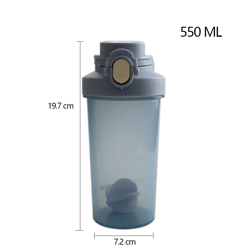 550Ml Custom Leak Proof Direct Drinking Plastic Gym Sports Drink Shaker Bottle With Flip Lid