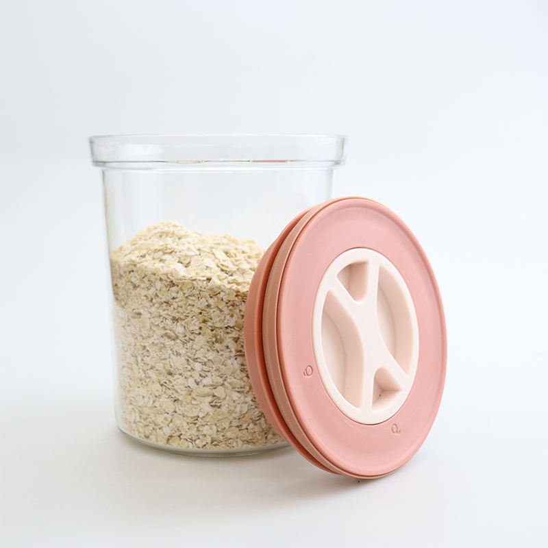 Stackable Round Transparent Kitchen Refrigerator Plastic Food Container With Pp Lids
