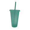 Wholesale High Quality 480Ml 720Ml Food Grade Colorful Glitter Fancy Tumbler Cup With Straw Lid