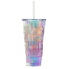 Leak Proof Dishwasher Safe Tumbler With Straw Double Wall Fancy Decorated Tumblers