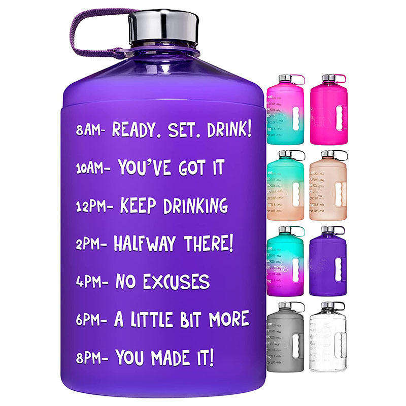 Custom Logo Wholesale Bpa Free 128 Oz 128Oz Motivational Tritan Plastic Gym Drink Bottle Water Bottle for Sport