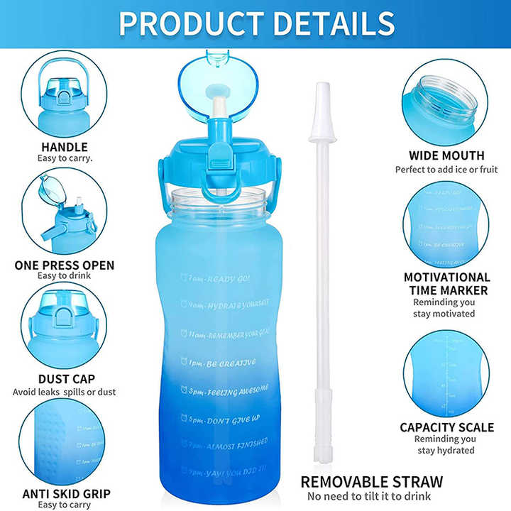 Gym Cute Water Bottle With Custom Logo for Kids Sports Bottles
