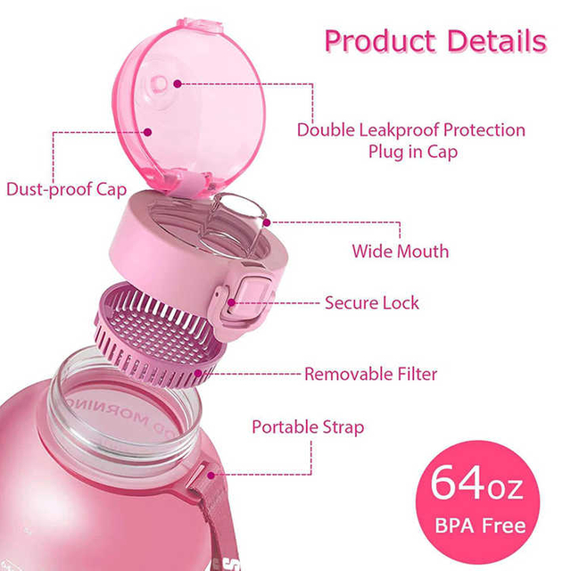 Eco-Friendly Kawaii Custom Water Bottle Logo for Kids With Straw