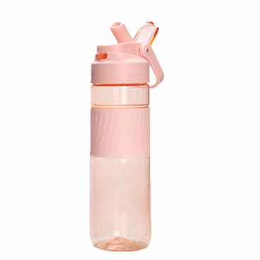 700Ml Simple Transparent Eco Friendly Plastic Bpa Free Plastic Sports Water Bottle With Protect Cover