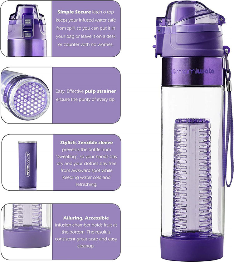 700Ml 24 Oz Bouteille D Eau De Sport Plastic Sports Water Bottle