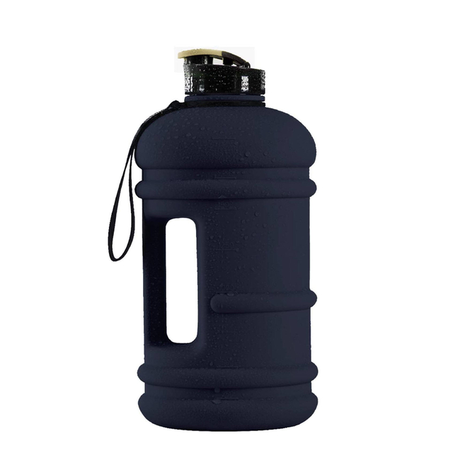 2.2L Half Gallon Water Jug Gym Sports Bottle Large Plastic Reusable Bottle with Handle Strap Leakproof Fitness Outdoor Bottle