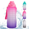 Large 75oz Motivational Water Bottle with Time Marker & Straw,Leakproof BPA Free Hydration Water Jug Ensure You Drink Water