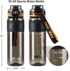 800ml/1000ml Tritan Custom Logo Student Straw Bottle Student Straw Portable High Capacity Sports Water Bottle