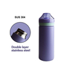 Leak Proof Double Wall Stainless Steel Sublimation Thermal Insulation Drink Water Bottle With Straw Custom Color for Kids School