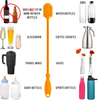 Multifunction Wine Bottle Long Handle Cleaning Brush Washer Cleaner Washing Silicone Soft Brush