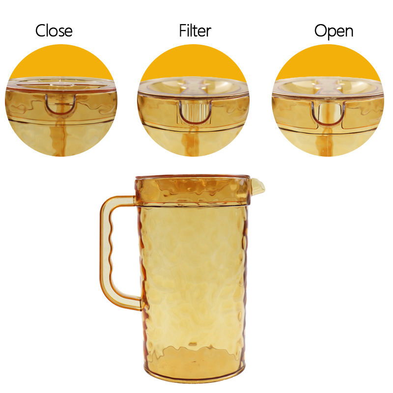 High Quality 1.5L Wide Mouth Transparent Plastic Water Cup Bottle Large Capacity With Handle