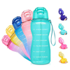 2 Litre/1 Gallon Plastic Large Capacity Portable Tritan Portable Sport Popular Custom logo Gym Water Bottle for Gym