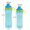Kids Bottle Sport Water Bottle Sport Plastic Water Bottle 650ml Straight Drink Cup