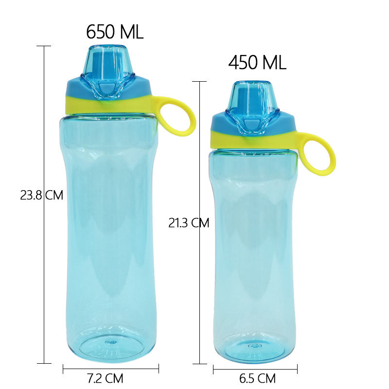 Kids Bottle Sport Water Bottle Sport Plastic Water Bottle 650ml Straight Drink Cup