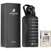 Top Seller 2200ml Plastic Half Gallon Water Bottle With Time Marker