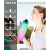 Taizhou Custom Logo 32oz 1L Portable Workout Gym Sports Waterbottle Motivational Drink Watee Water Bottle with Straw Time Marker