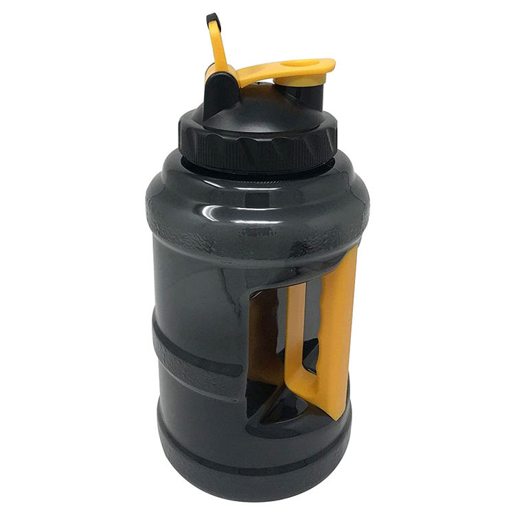 2.2L Large Capacity Gym Big Mouth Handle Portable Jug BPA Free PP Fitness Cold Water Bottle Outdoor Protein Shaker