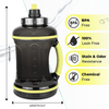 Tritan BPA-Free Water Jug 2.2L Motivational Plastic Gallon Water Bottle With Straw for Fitness Gym Sports