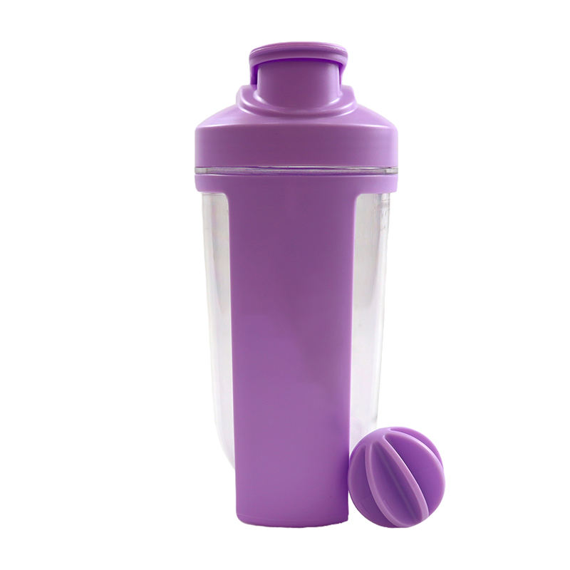 Portable 600ml Protein Shaker Water Bottle Popular Mini Gym Shake Cup with Mixer Ball for Pre-Workout Use