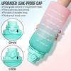 1 Gallon Water Bottle With Chug Lid , BPA Free Dishwasher Safe 128oz Large Water Bottle With Motivational Time Marker and Handle