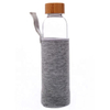 550ML Promotion Borosilicate Glass Recycled Water Bottle with Stainless Steel Filter Drinking Glass Water Bottle Tea Infuser