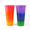 700ml High Appearance Level Color Wholesale Custom Portable Party Practical Plastic Water Cup With Straw