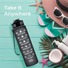 Factory Wholesale Water Bottle With Time Marker 32 Oz Motivational Gym Water Bottle With Time Marker