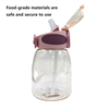 High Quality 600Ml Custom Reusable Children'S Clear Plastic Drinking Water Bottles With Straw