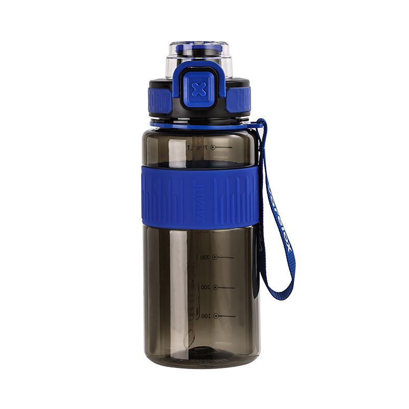 Custom 750Ml Clear Colorful Portable School Outdoor Plastic Sports Water Bottle With Straw Rope