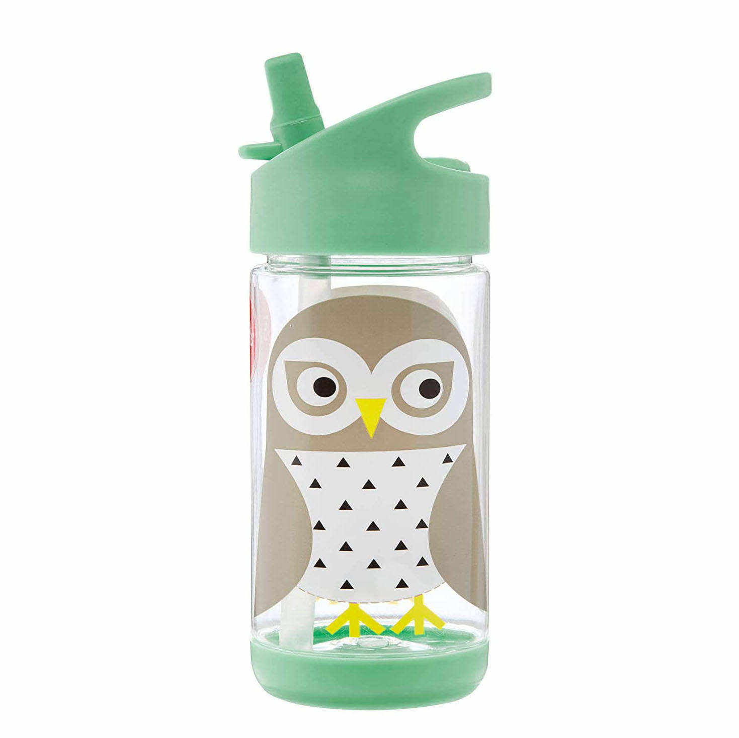 BPA Free Plastic Cartoon Baby Water Bottle With Straw Kids
